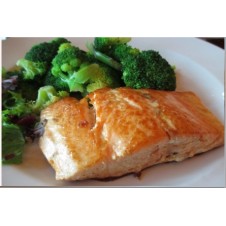 Grilled Salmon with Garlic & Herbs  